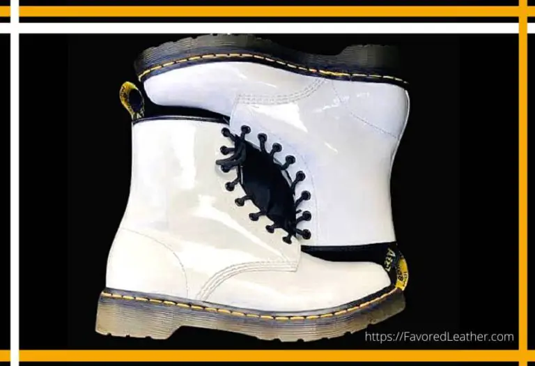 white patent leather turned yellow