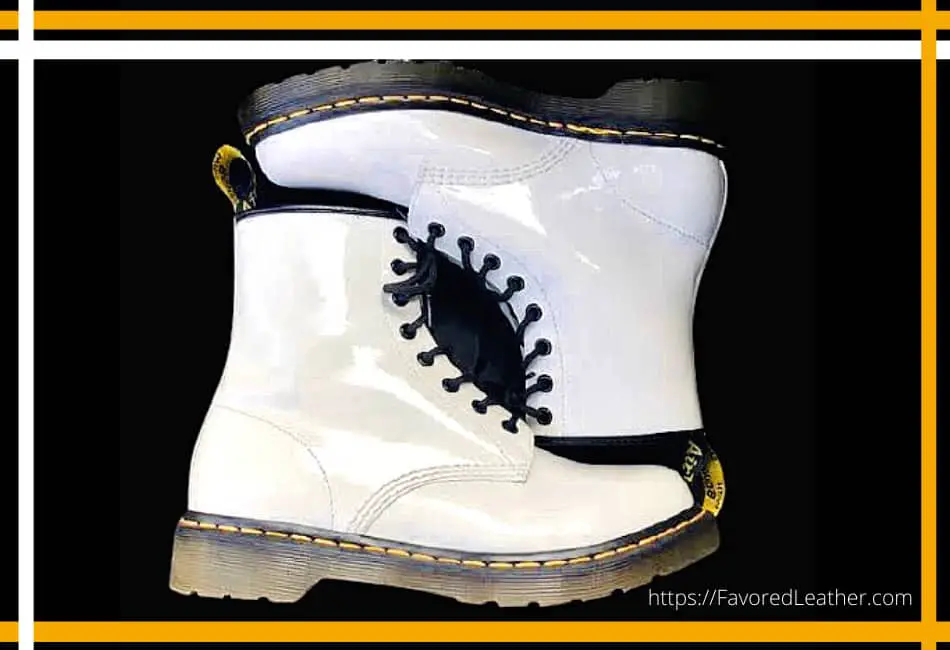 how to clean white patent leather shoes