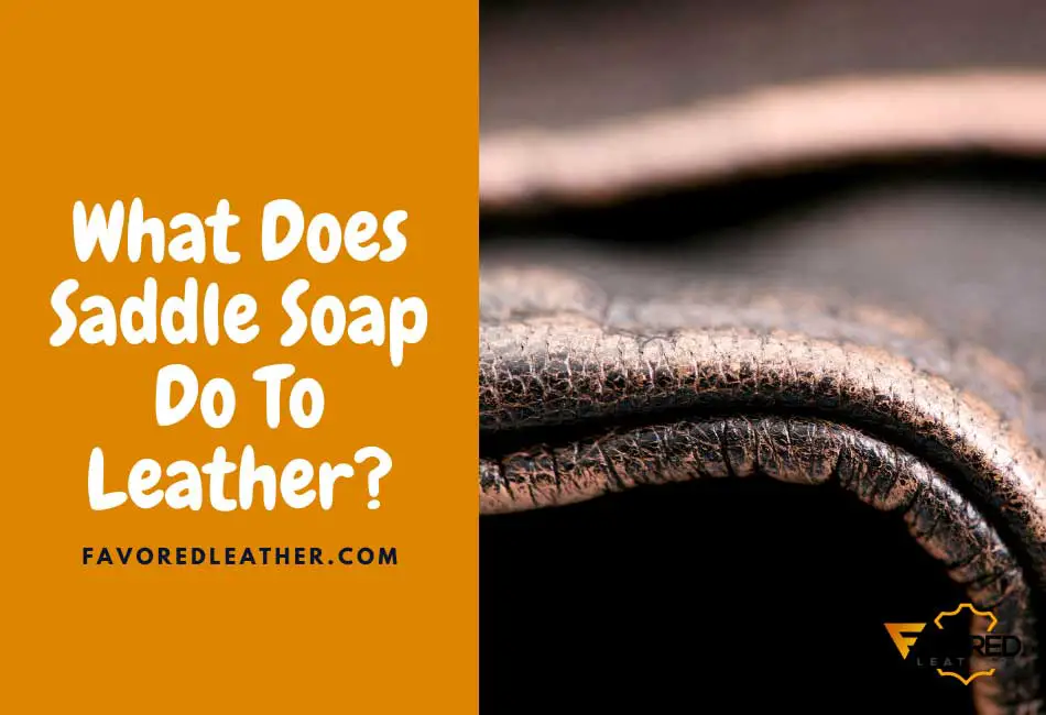 what does saddle soap do to leather